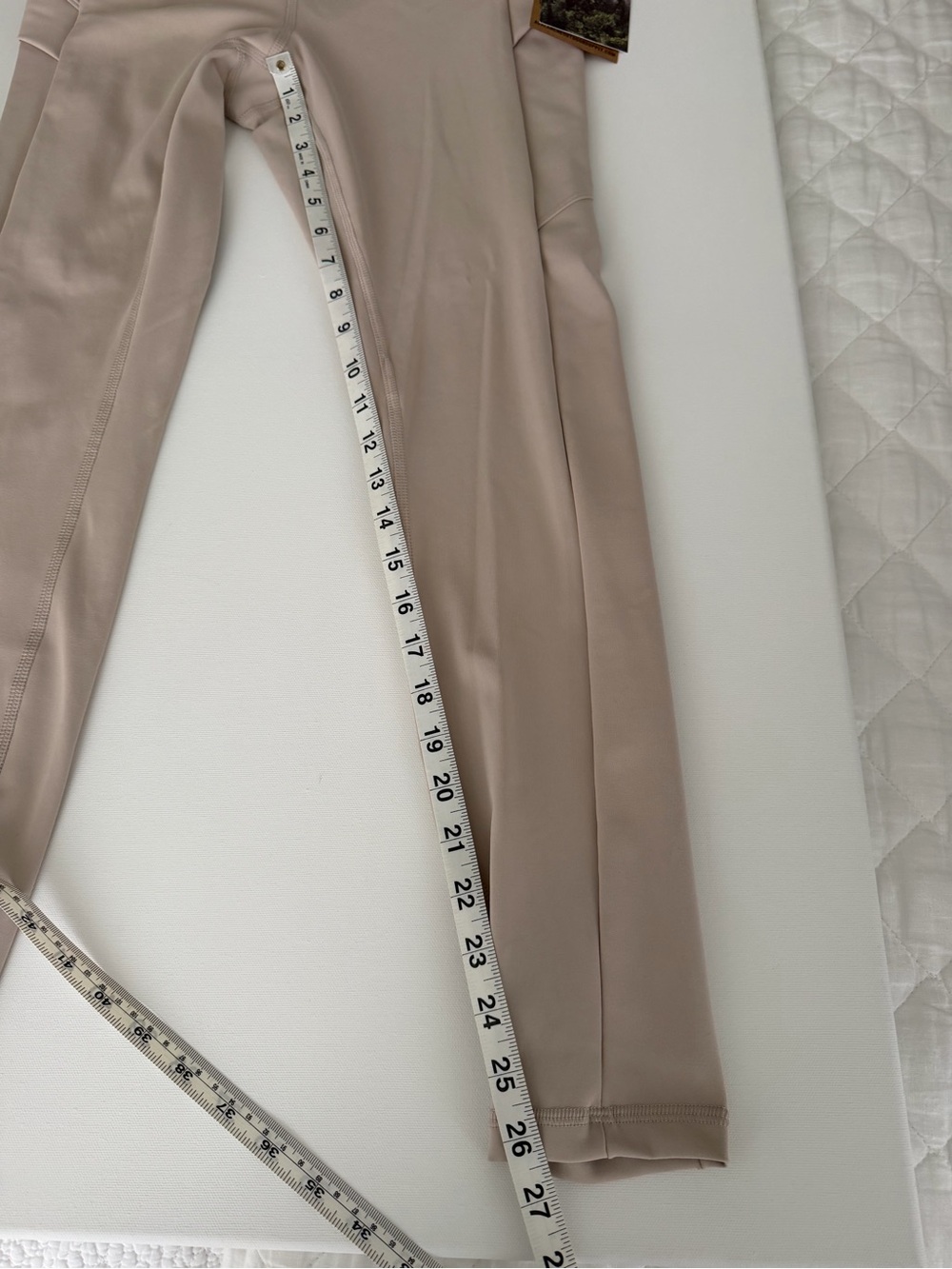 Avalanche Beige High-Waist Compression Leggings - Picture 4 of 4